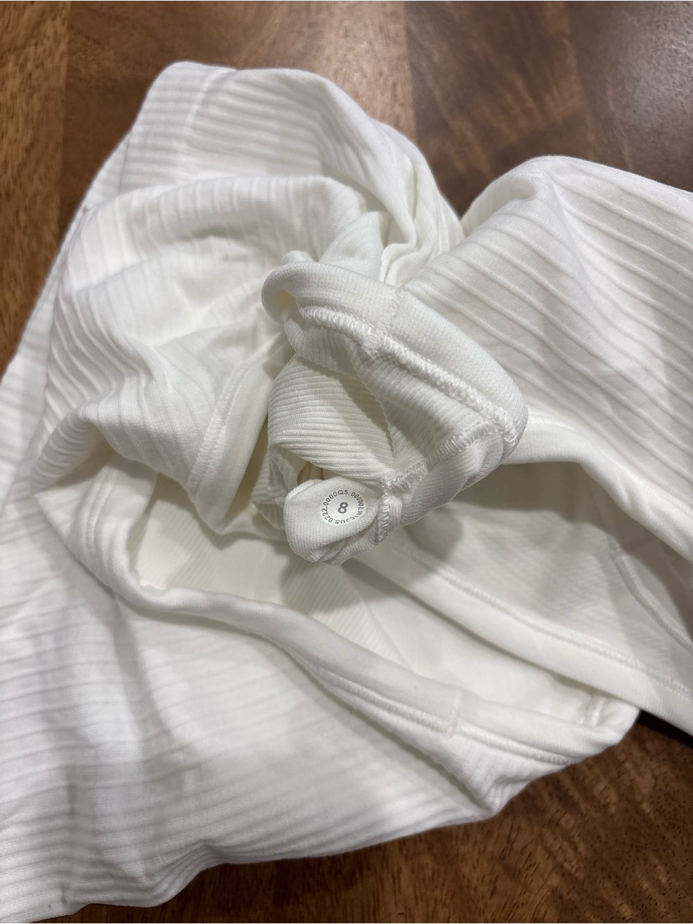 lululemon athletica White Ribbed Racerback Tank - Picture 3 of 3